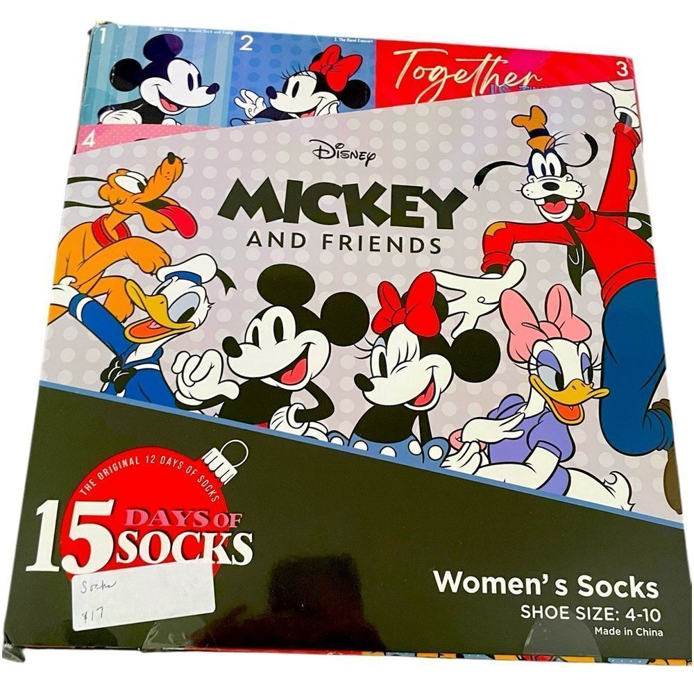 SOCKS, WOMENS DISNEY SOCKS GIFT PACK, 15 pair